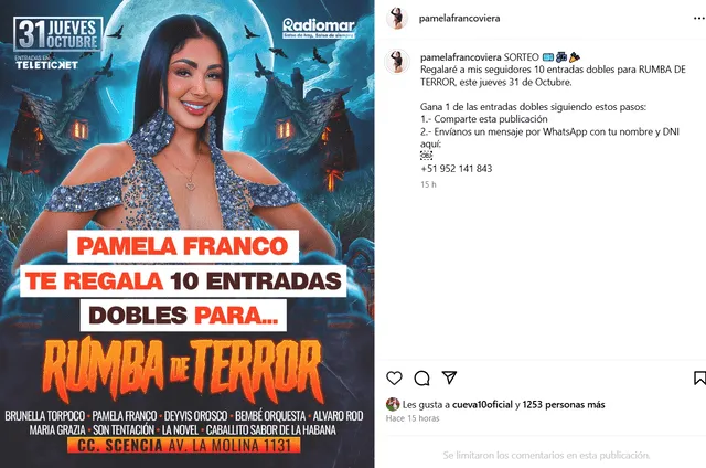  Pamela Franco hace anuncio a sus seguidores tras nueva polémica con Christian Cueva 