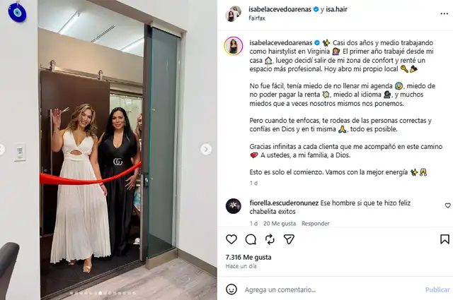 Isabel Acevedo se emociona con su nuevo logro.