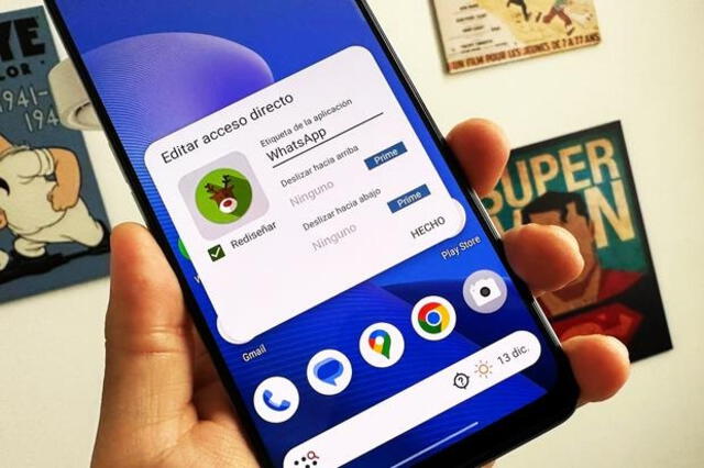 Debes descargarte el Nova Launcher en tu móvil y seguir los pasos señalados. Crédito: Mag del Comercio. Debes descargarte el Nova Launcher en tu móvil y seguir los pasos señalados. Crédito: Mag del Comercio.