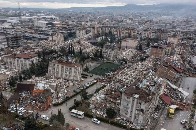 Así luce Turquía luego del terremoto de magnitud 7,8 ocurrido hoy lunes por la madrugada. 