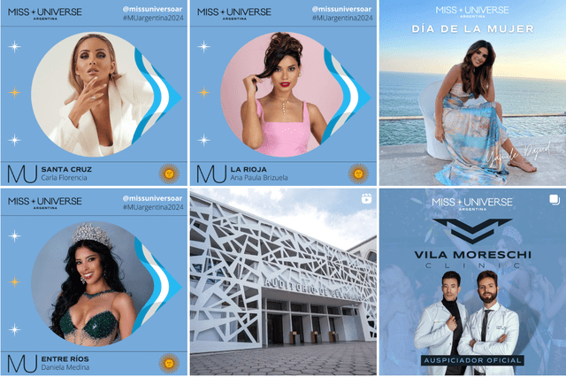 Estás son las representantes del Miss Universo Argentino 2024.  