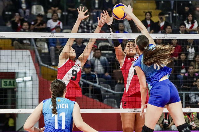 Perú ganó a Argentina por 3-2 en el Mundial de Vóley Sub-17. Foto: GLR   