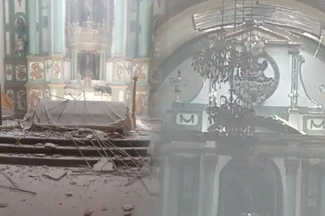  Copalsa parte del techo de la Iglesia San Lázaro del Rímac y cae sobre altar principal / Exitosa