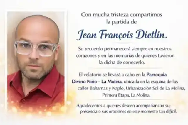 Anuncian el fallecimiento de Francois Dietlin, padre de la segunda hija de Olinda Castañeda.