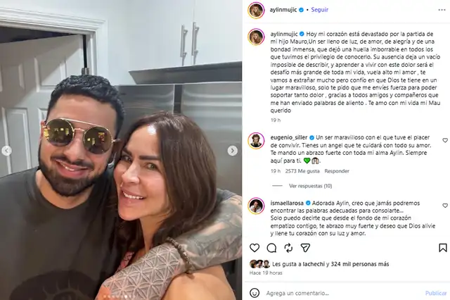 Aylín Mujica se pronuncia tras el fallecimiento de su hijo. Aylín Mujica se pronuncia tras el fallecimiento de su hijo.