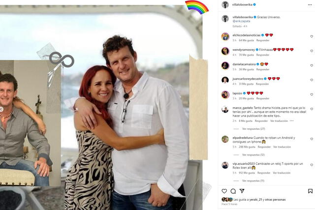 Érika Villalobos presumió fotos con su pareja Erik Zapata.