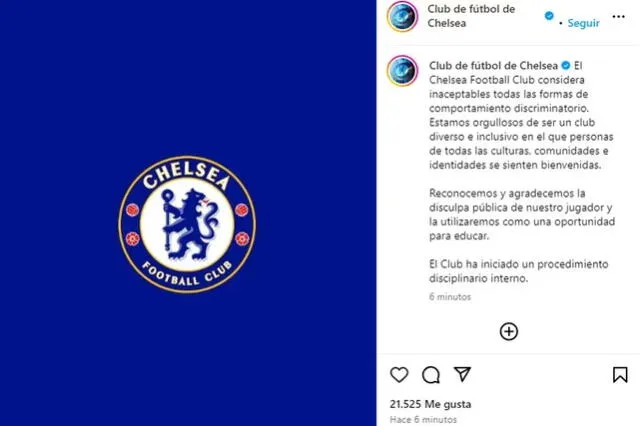 Comunicado del Chelsea Football Club sobre Enzo Fernández