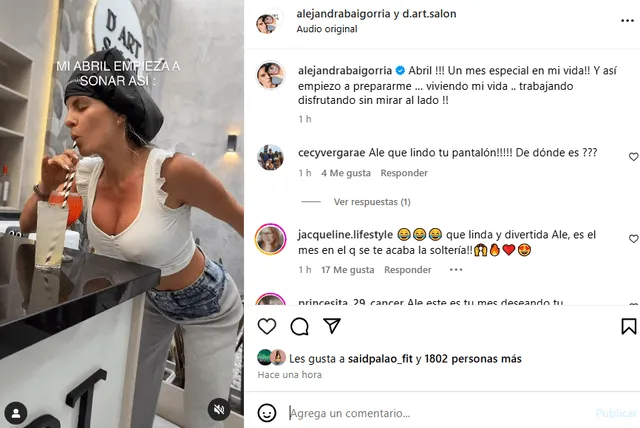 <em>Alejandra Baigorria se alista para su boda con Said Palao. Captura: Instagram</em>   