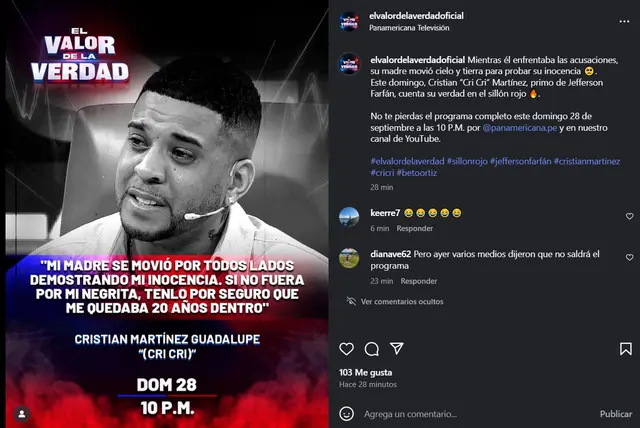 'El valor de la verdad' 'RESPONDE' a Jefferson Farfán tras PROHIBIR que se emita programa de 'Cri Cri' 'El valor de la verdad' 'RESPONDE' a Jefferson Farfán tras PROHIBIR que se emita programa de 'Cri Cri'