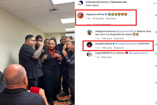 Olga Tañón reaccionó a la supuesta 'boda' de Eva Ayllón. Olga Tañón reaccionó a la supuesta 'boda' de Eva Ayllón.