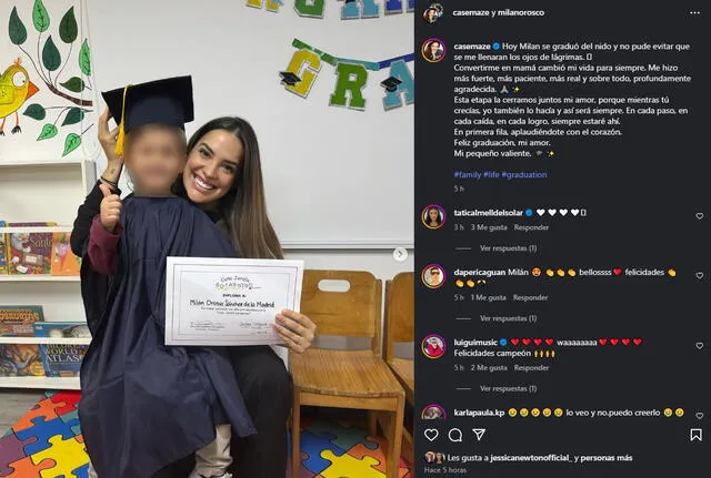 Cassandra Sánchez se EMOCIONA tras asistir a la graduación de su hijo con Deyvis Orozco