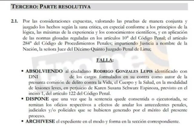 Poder Judicial falla a favor de Rodrigo González. 