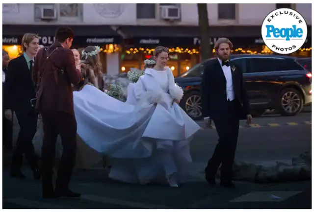 Maya Hawke se casó el 14 de febrero en una íntima boda. Foto: People.   