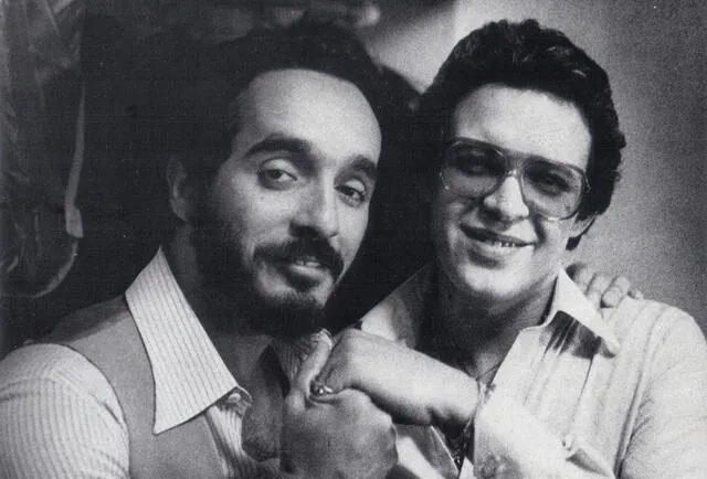 Willie Colón con Héctor Lavoe.   