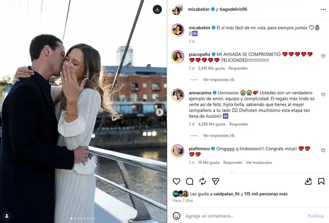 Hija de Anna Carina Copello responde a DURAS críticas tras ANUNCIAR su compromiso a los 23 años: “Nos permitirá...”
