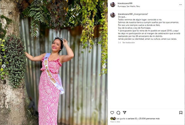 Kiara Lozano comparte reflexivo mensaje en Instagram. 