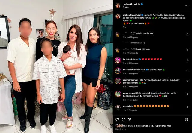 Adriano Farfán expresó su molestia con su madre, Melissa Klug. 