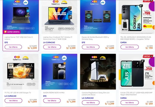 Cyber Days: desde celulares hasta electrodomésticos a precios de locura. Cyber Days: desde celulares hasta electrodomésticos a precios de locura.