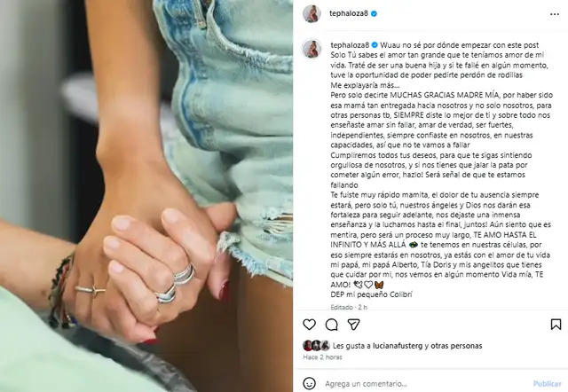 Hermana de Melissa Loza