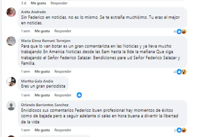 Usuarios preocupados por ausencia de Federico Salazar en América Noticias.