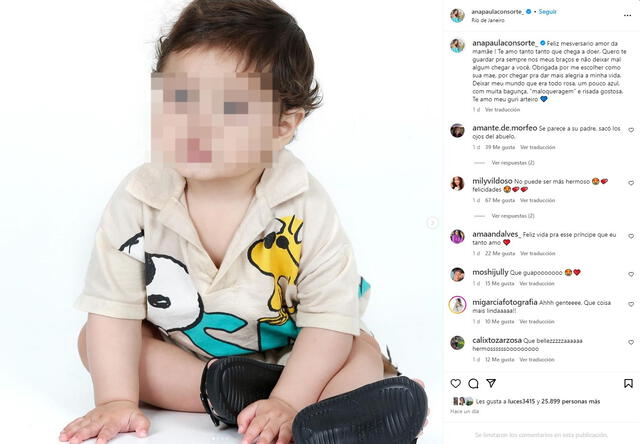  Hijo de Paolo Guerrero y Ana Paula Consorte enternece las redes sociales/ Instagram Ana Paula Consorte.    