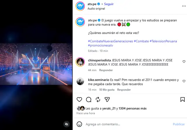 ATV confirma el regreso de 'Combate'.