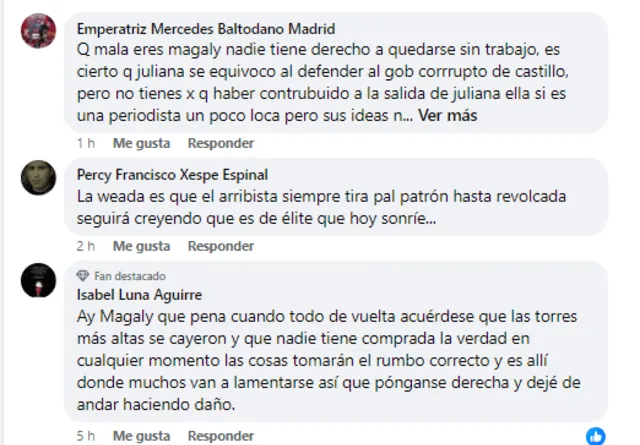 Usuarios chancan a Magaly Medina por pedir salida de Luciana Oxenford.