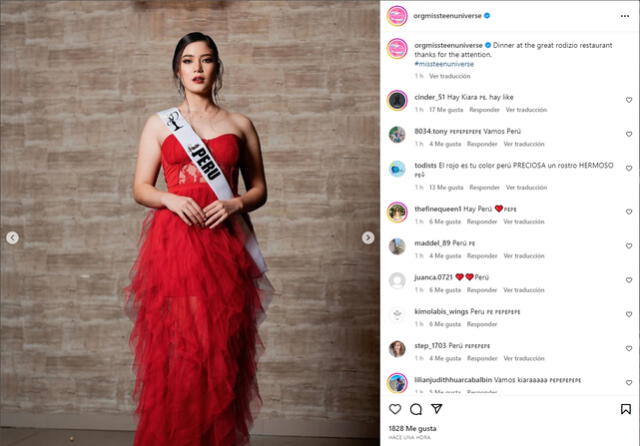 Miss Teen Universe: Kyara Villanella se roba las miradas de todos con su bello vestido rojo.