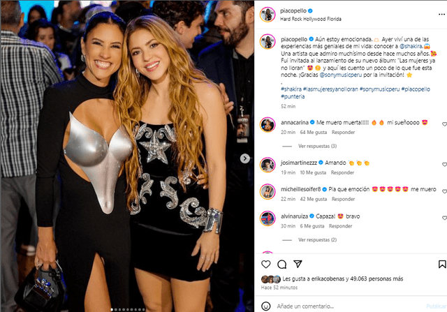 María Pía Copello conoce a Shakira.