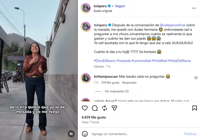 Tula Rodríguez evalúa el pedido de su hija.