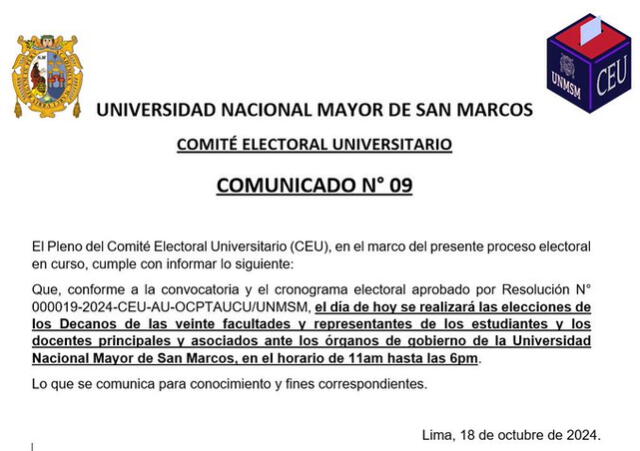 Toma de San Marcos hoy EN VIVO: Últimas noticias sobre las elecciones internas, lista de heridos y más de la UNMSM