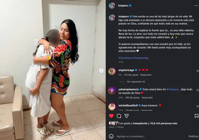 Tula Rodríguez y su hija Valentina