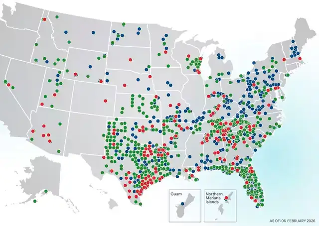 Mapa del ICE antiinmigrantes