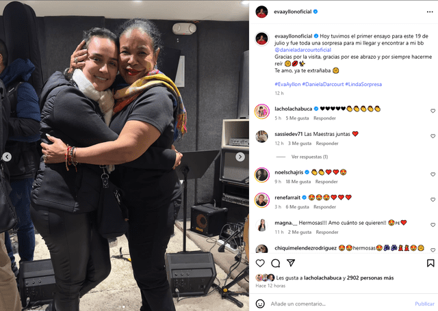 Eva Ayllón grita su amor por Daniela Darcourt tras 'pedida de mano' Eva Ayllón grita su amor por Daniela Darcourt tras 'pedida de mano'