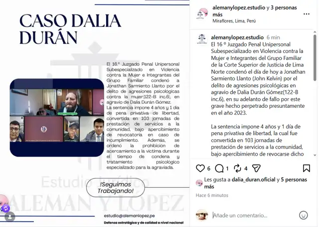 John Kelvin es condenado a 4 años y un día de pena privativa de la libertad tras nueva agresión a Dalia Durán y sus hijos