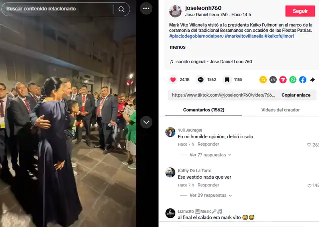 Mark Vito y su novia posaron con sus seguidores al llevar a evento de la presidenta.