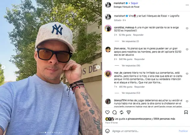 Mario Hart se mantiene activo en redes pese a polémica.