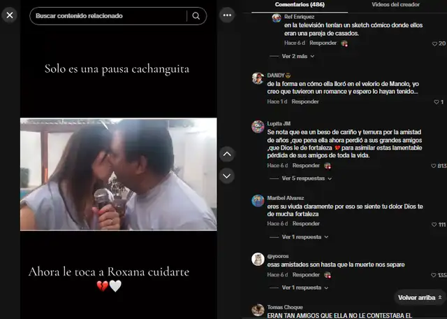 Patricia Alquinta se despide de Manolo Rojas con inédito video.