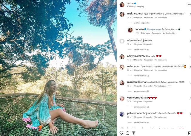 Ethel Pozo compartió dos fotos de sus recientes vacaciones y recibió elogios.