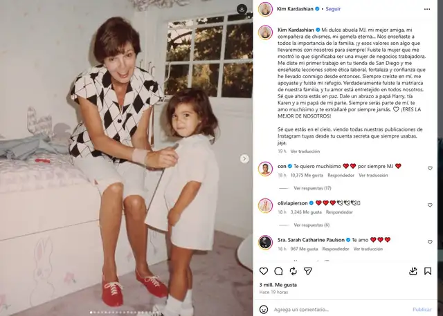¡TRISTE ADIÓS! Fallece la matriarca de la familia KARDASHIAN y la despiden con un DESGARRADOR mensaje ¡TRISTE ADIÓS! Fallece la matriarca de la familia KARDASHIAN y la despiden con un DESGARRADOR mensaje