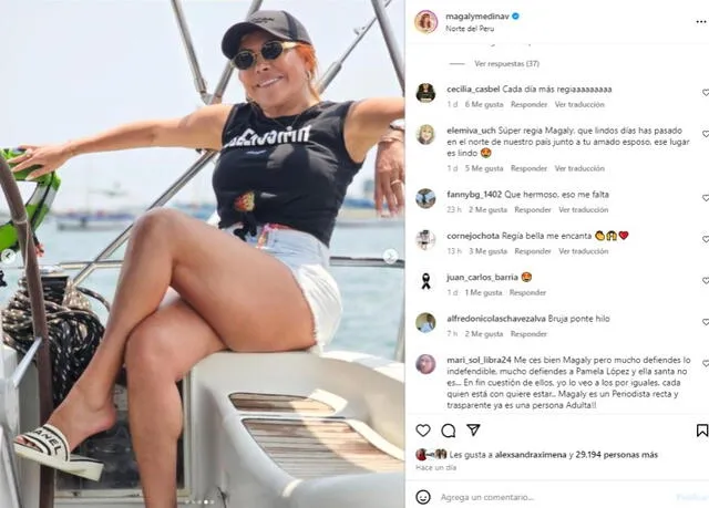 Magaly Medina presume foto en bikini y usuarios reaccionaron