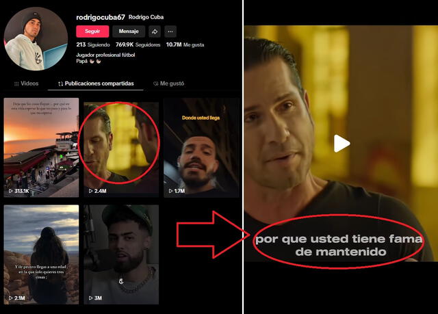 Video de Rodrigo Cuba compartido en TikTok desata polémica. Video de Rodrigo Cuba compartido en TikTok desata polémica.