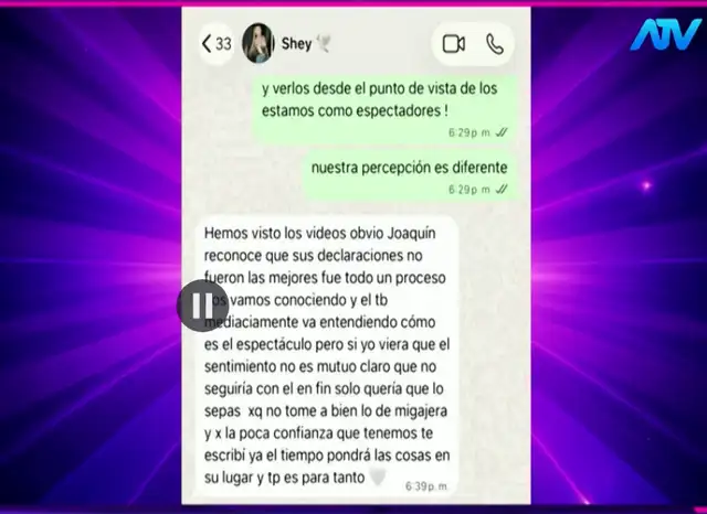 Magaly Medina respondió a Sheyla Rojas tras extenso mensaje.
