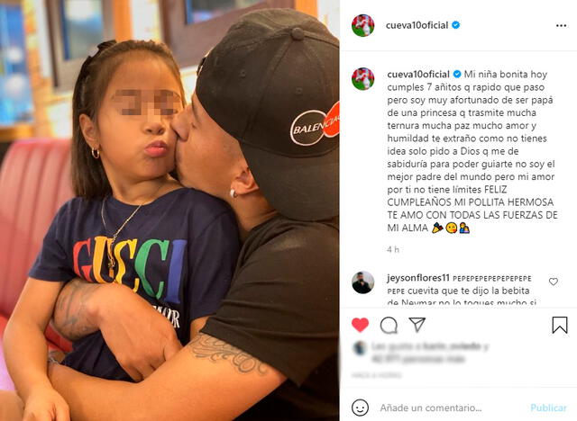 Christian Cueva dedicó mensaje a su hijita Brianna. | FUENTE: Instagram.   