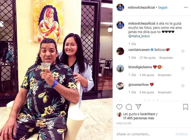  Carlos Vílchez hizo pública su relación con Melva en Instagram  