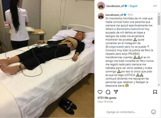 Laura Bozzo defiende a Andrés Hurtado.   