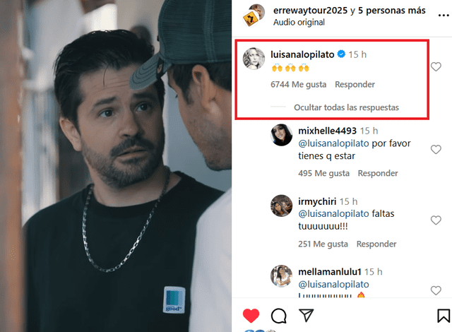 Luisana Lopilato REACCIONA a gira de 'Erreway' el 2025.  