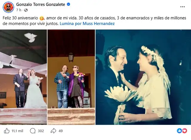 ¡30 AÑOS DE AMOR! Gonzalo Torres celebra su aniversario de bodas: conoce a la mujer que conquistó su corazón y el secreto de su sólido matrimonio