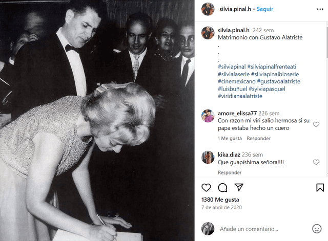 <em>Silvia Pinal en el día de su boda con Gustavo Alatriste. Captura: Instagram</em>   