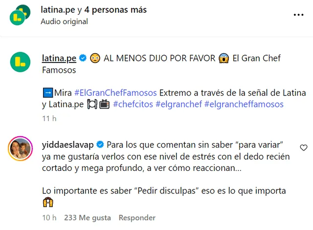 Yiddá Eslava explota EN VIVO con conocida actriz tras perder un pedazo de dedo Yiddá Eslava explota EN VIVO con conocida actriz tras perder un pedazo de dedo